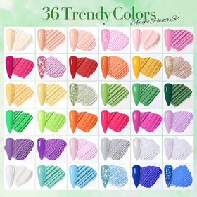 Born Pretty open jars top view highlighting color range and easy access