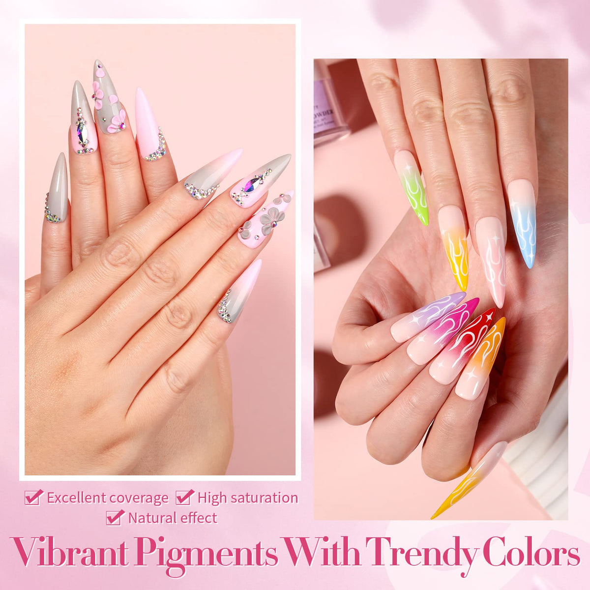 Born Pretty finished French tip nails showcasing professional-looking long-lasting results