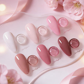 Born Pretty bottle close-up with brush and cap, clear label for easy application