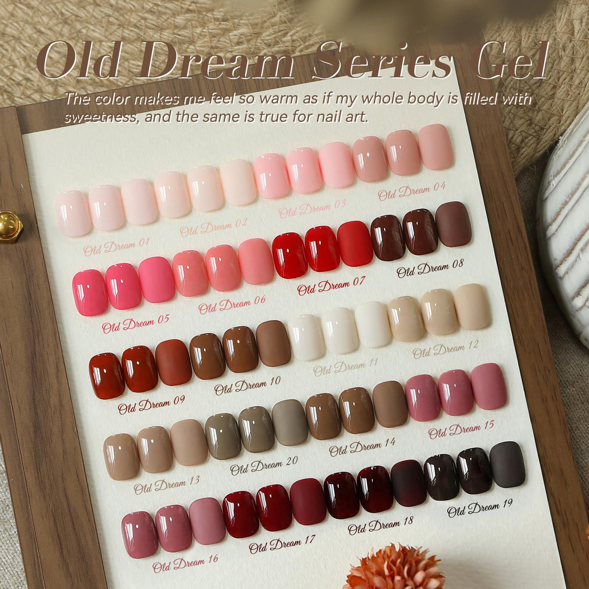 Born Pretty close-up of bottle row and swatches, clear color selection benefit