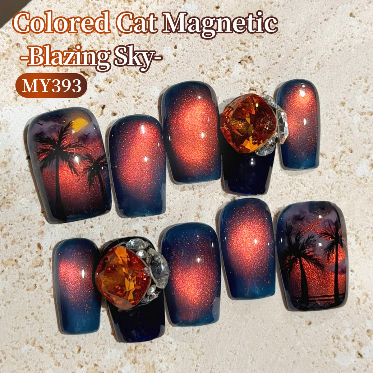 BORN PRETTY magnet creating cat-eye stripe on nail for dramatic shine