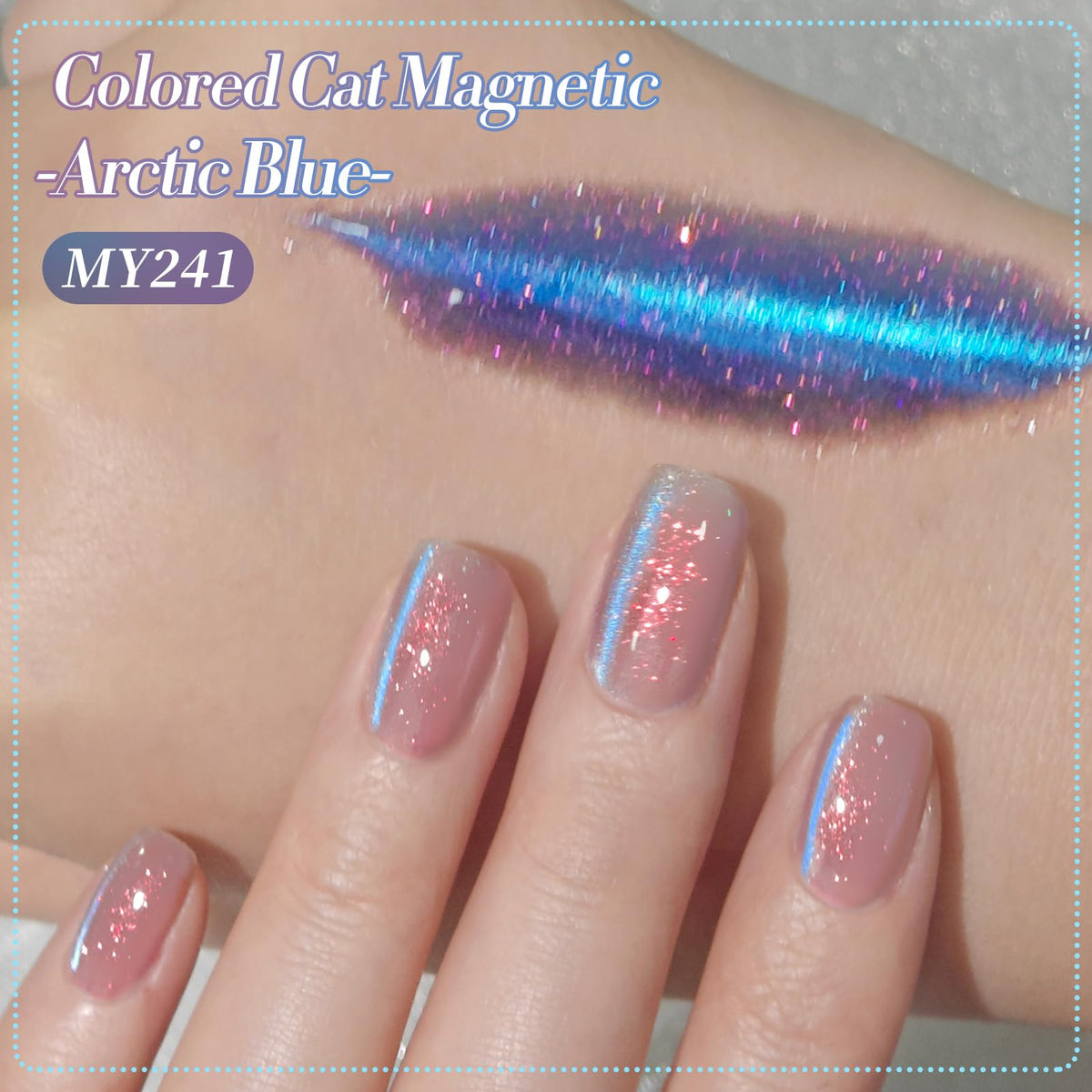 Born Pretty close-up of cat-eye magnet effect showing depth and shine benefit