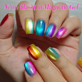 Born Pretty close-up magnetic streak showing cat-eye shimmer effect