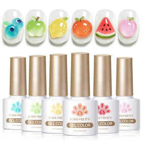 Born Pretty close-up of bottle cap and brush showing smooth precise application