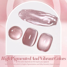 Born Pretty close-up brush stroke of gel showing silky texture and strong pigmentation