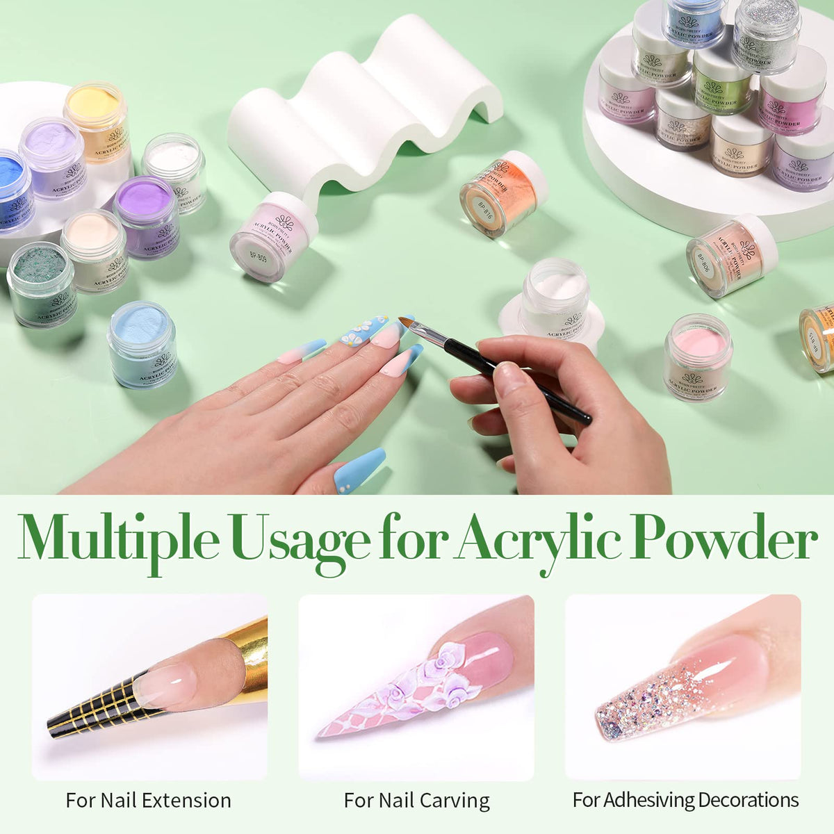 Born Pretty color swatch array presenting shade variety for versatile looks