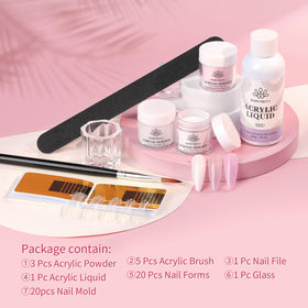 Born Pretty finished nail extensions styled to show wear and shine