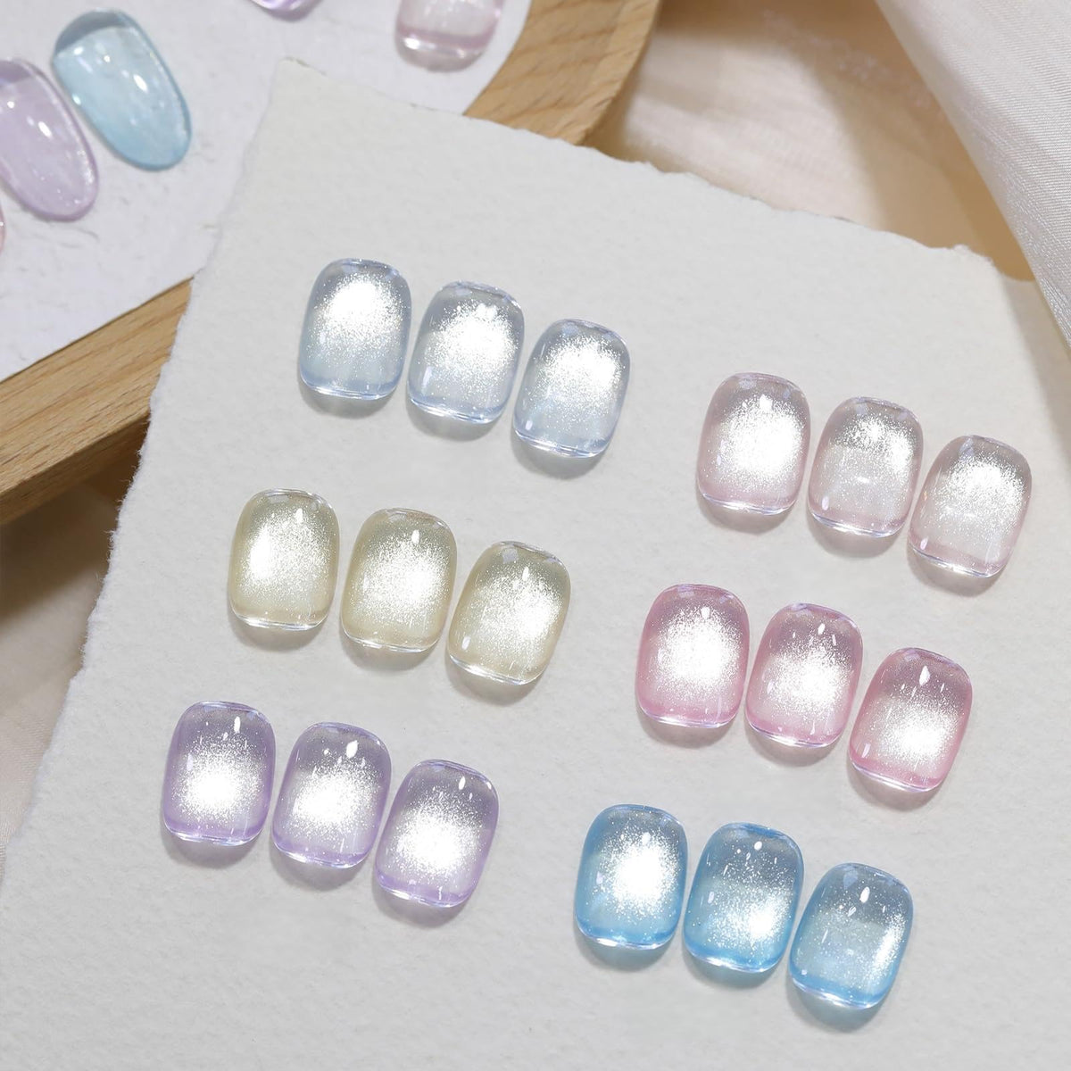 Born Pretty front packaging showing six 7ml bottles and pastel shades, ideal for gifting