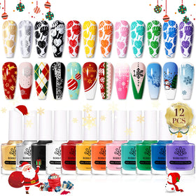 Born Pretty front packaging showing vibrant 12-color set and benefits
