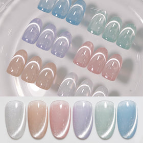 Born Pretty front packaging showing six 7ml magnetic gel bottles, easy selection benefit