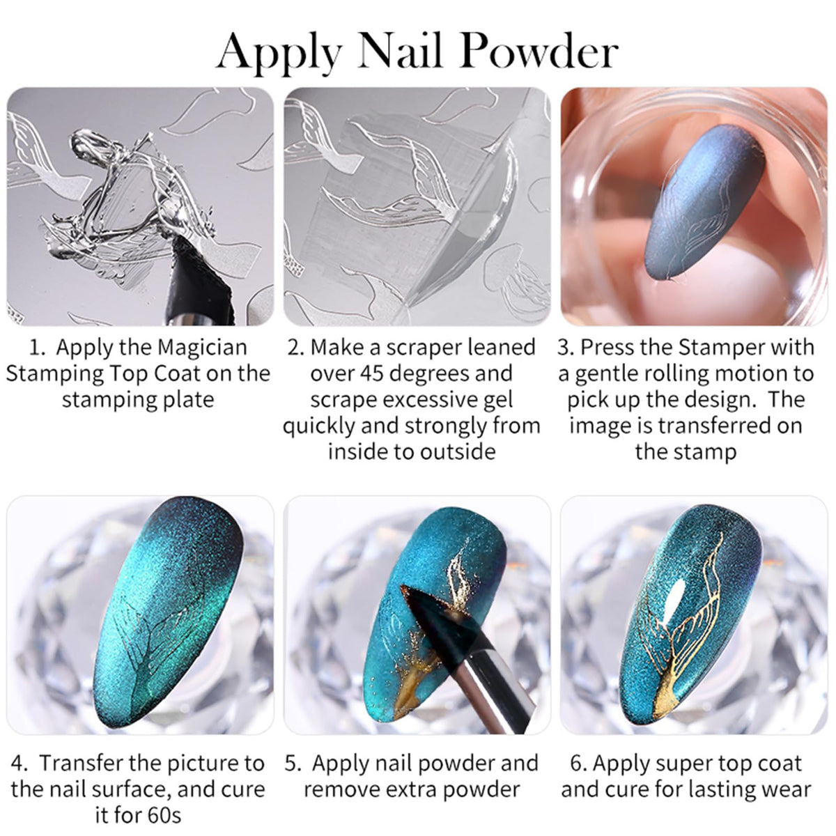 Born Pretty gel droplet texture highlighting crystal clarity and even coverage