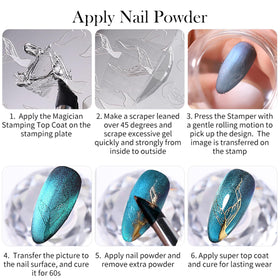 Born Pretty gel droplet texture highlighting crystal clarity and even coverage