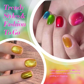 Born Pretty gel applied on a natural nail demonstrating smooth finish