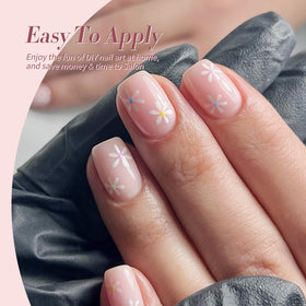 Born Pretty layered opacity demo showing one, two, three coats and graduated coverage
