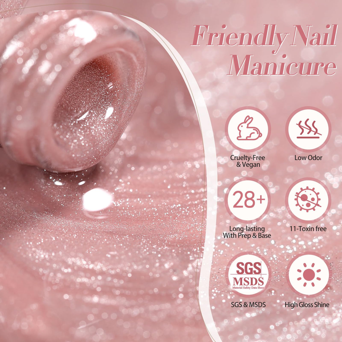 Born Pretty lifestyle manicure shot on hands holding flowers, stylish gift idea