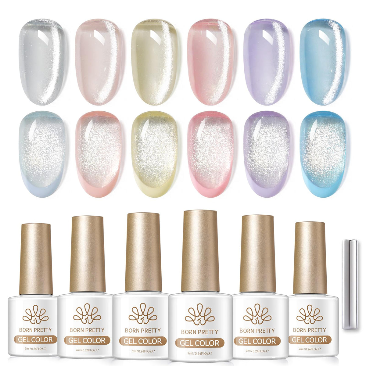 Born Pretty lifestyle image with seasonal outfit showing finished manicures for spring