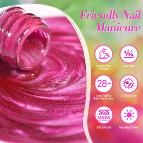 Born Pretty lifestyle shot of summer manicure showcasing vibrant colors