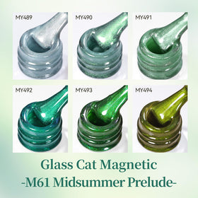 Born Pretty magnet held above nail forming cat-eye line for striking effect