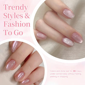 born pretty magnetic effect on nail highlighting cat-eye shimmer and dimension