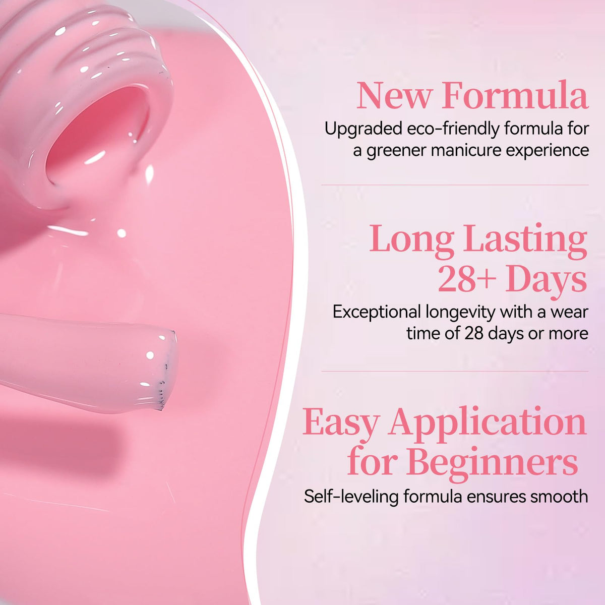 Born Pretty nail art detail with pink ombré showcasing creative layering benefit