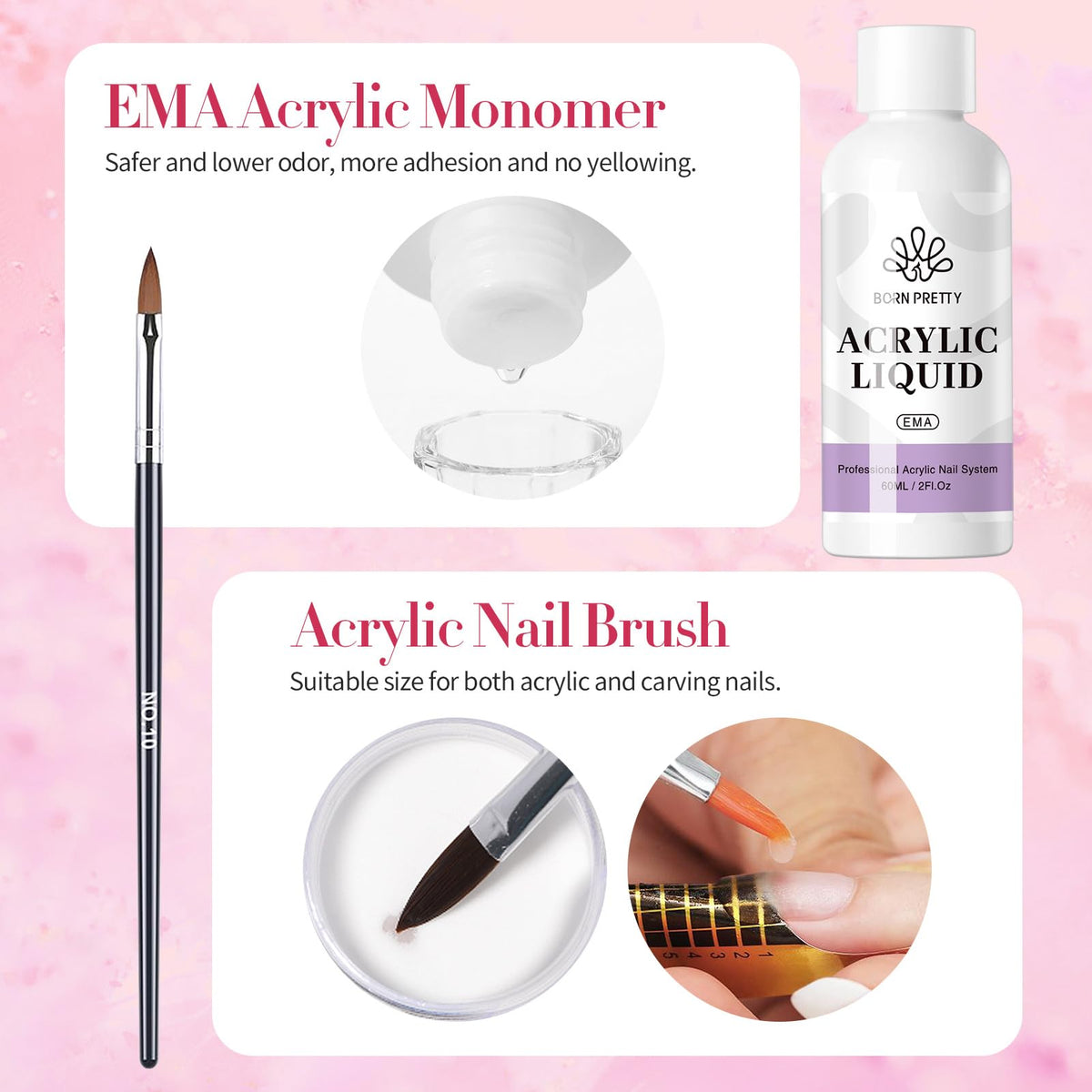 Born Pretty nail forms and molds spread showcasing shaping options