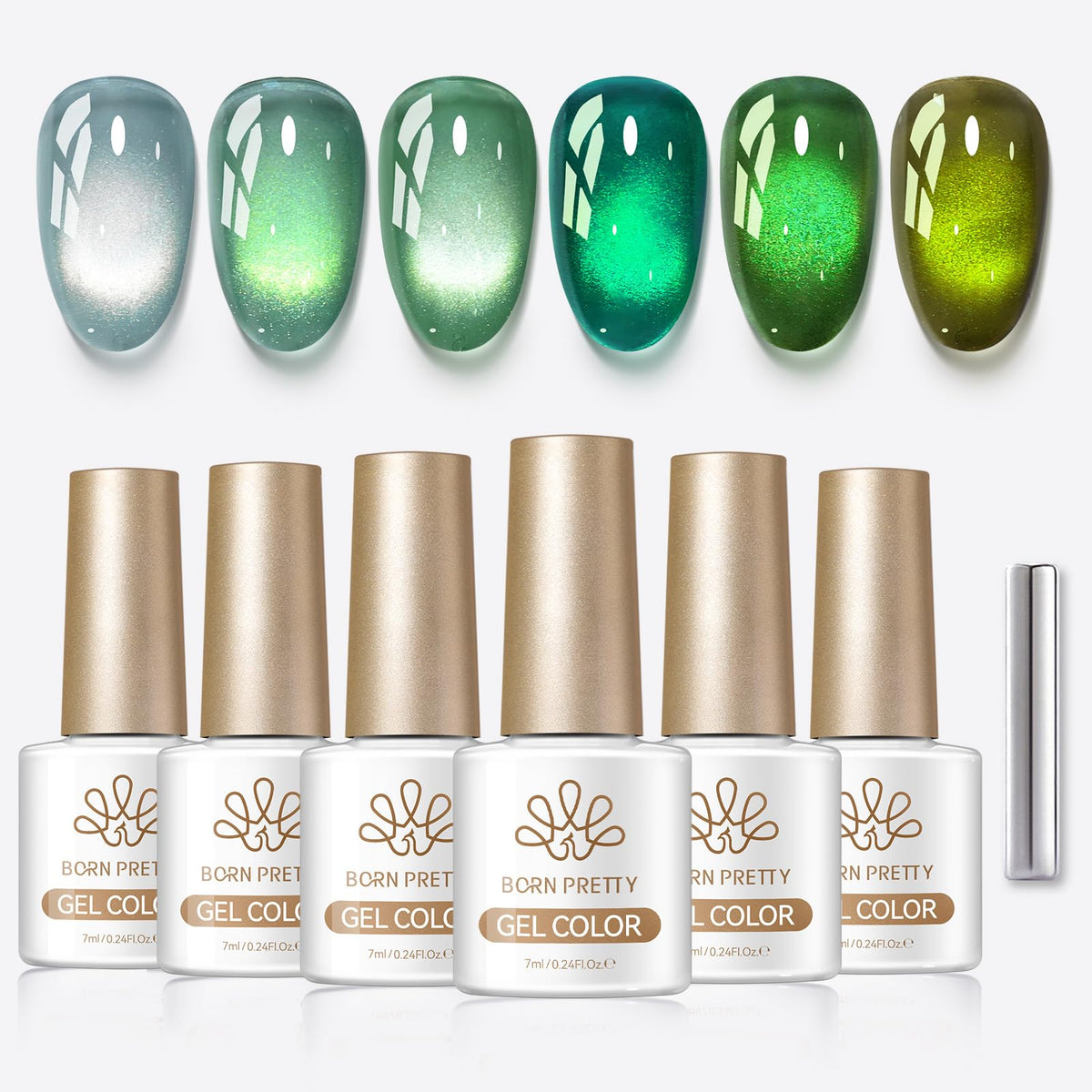 Born Pretty finished salon-style manicure demonstrating glossy long-lasting wear