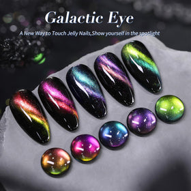 Born Pretty nails in use galaxy look on fingertips demonstrating wearable finish