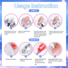 Born Pretty boxed bottle with open cap showing ready-to-use professional benefit