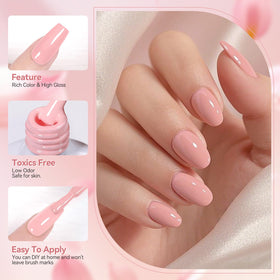 born pretty retail shelf display showing versatile pink shades for shoppers
