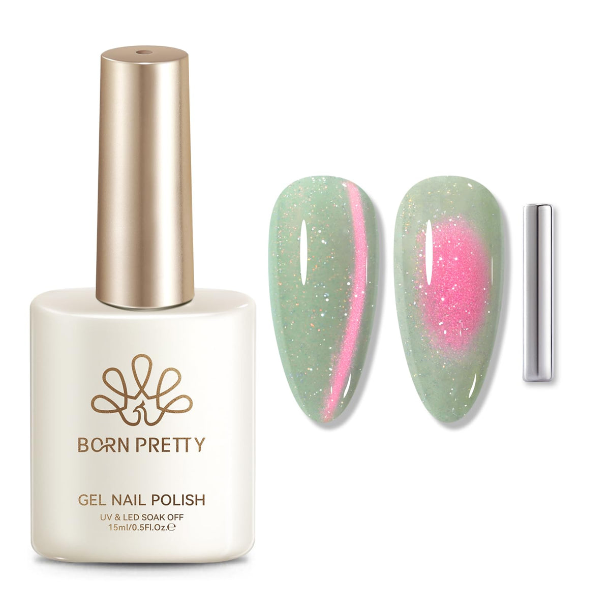 born pretty salon manicure scene demonstrating professional-looking sparkle
