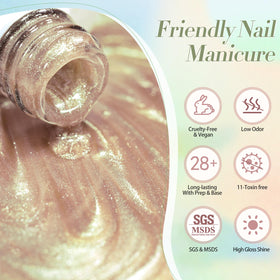 Born Pretty seasonal lifestyle manicure on hands conveying fresh look