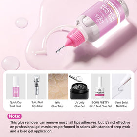 Born Pretty silicone cap sealing the bottle to prevent leaks during storage