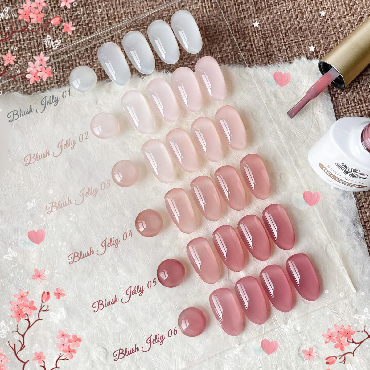 Born Pretty single bottle close-up with brush showing smooth jelly texture and easy application