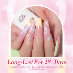 Born Pretty soft pink bottle detail showing smooth glossy finish and delicate hue