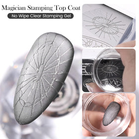 Born Pretty stamping in action capturing crisp transfer and protected detail