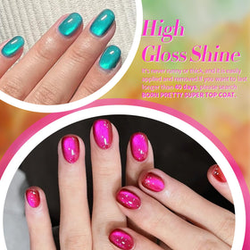 Born Pretty swatches on a nail wheel showing vivid neon colors