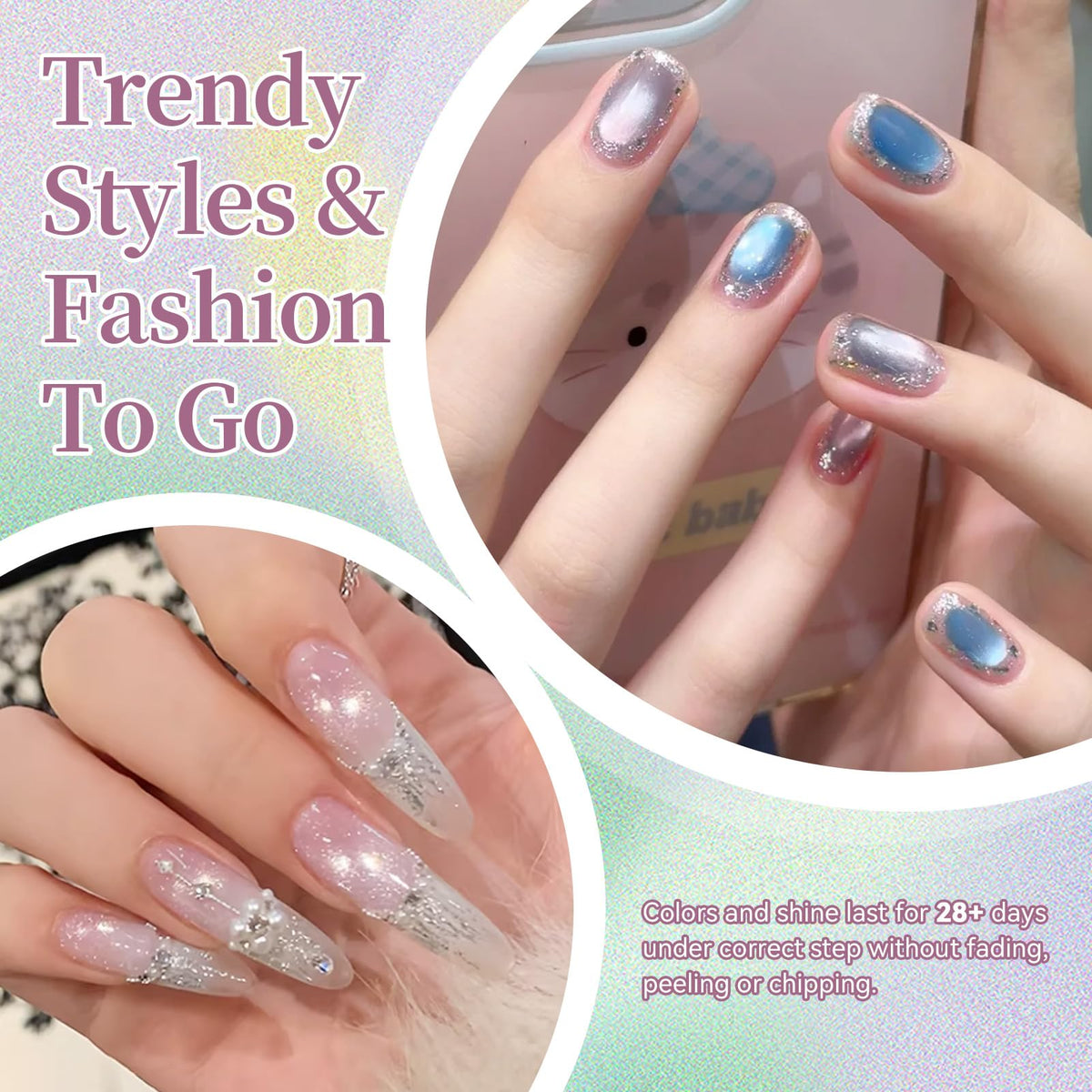 Born Pretty jelly gel texture detail showing glass-like translucence and glossy finish