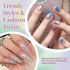 Born Pretty jelly gel texture detail showing glass-like translucence and glossy finish