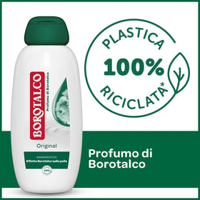 Borotalco pouring foam texture demonstrating rich lather and gentle cleanse