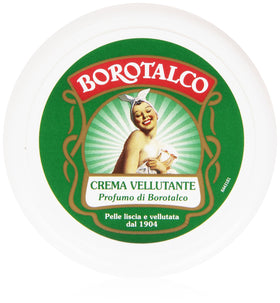 Borotalco cream 150ml front tube showing Italian packaging and signature scent benefit