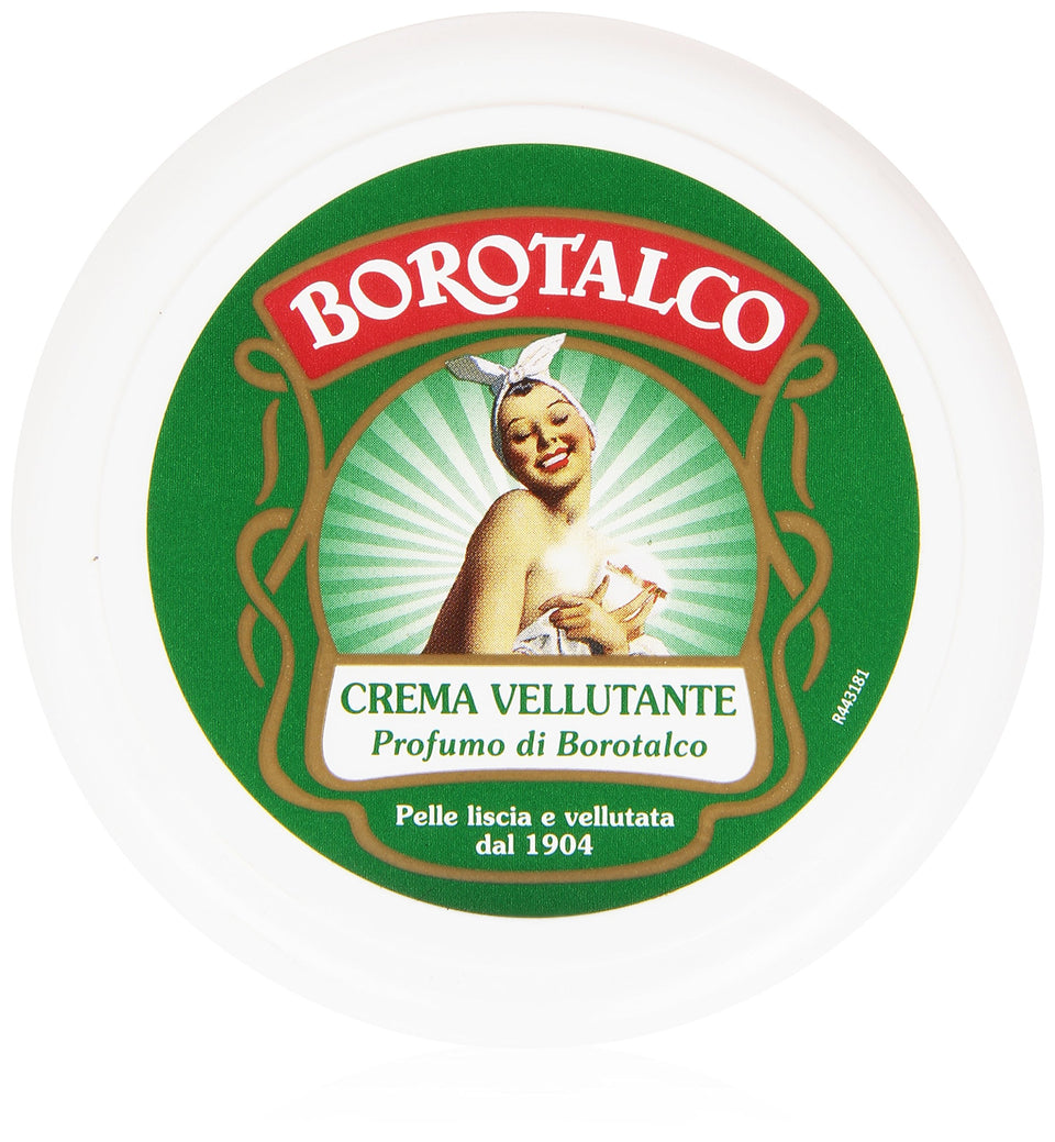 Borotalco cream 150ml front tube showing Italian packaging and signature scent benefit
