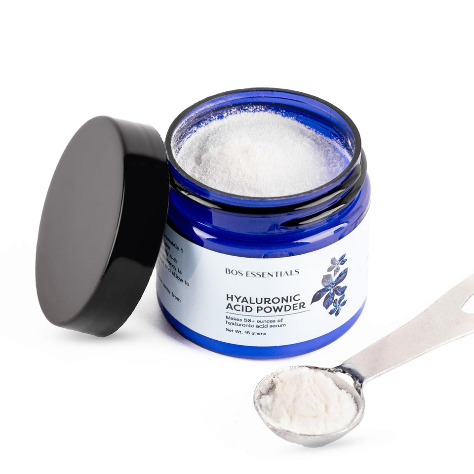 Bos Essentials front packaging showing clean label and powder container benefit ease of use