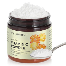 Bos Essentials ultra-fine powder close-up highlighting smooth texture and easy dissolution