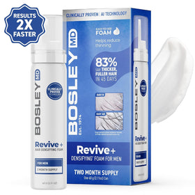 BosleyMD application on scalp showing targeted coverage benefit