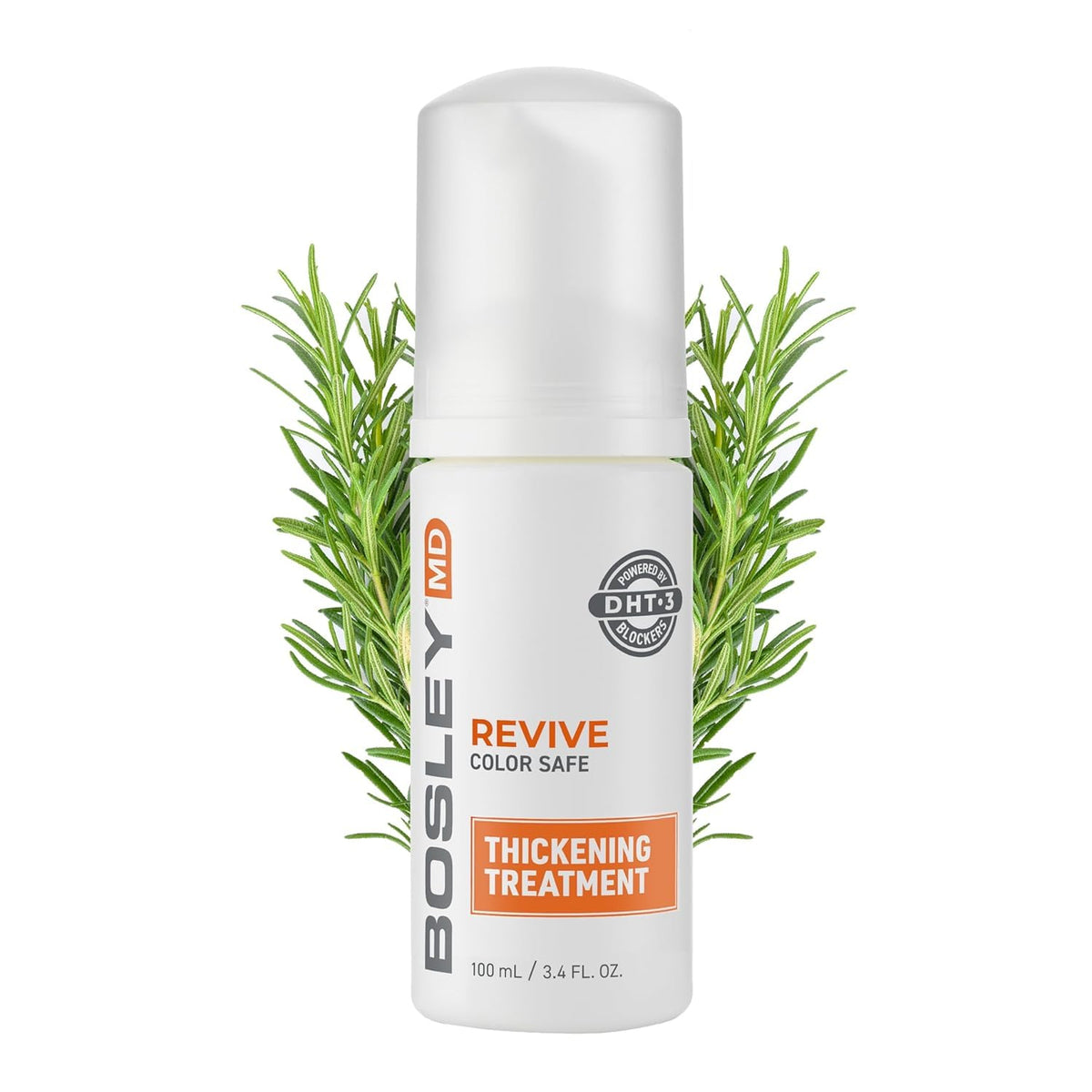 BosleyMD application to scalp with foam being massaged in for targeted coverage