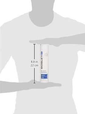 BosleyMD BosRevive bottle staged in bathroom for routine haircare benefit
