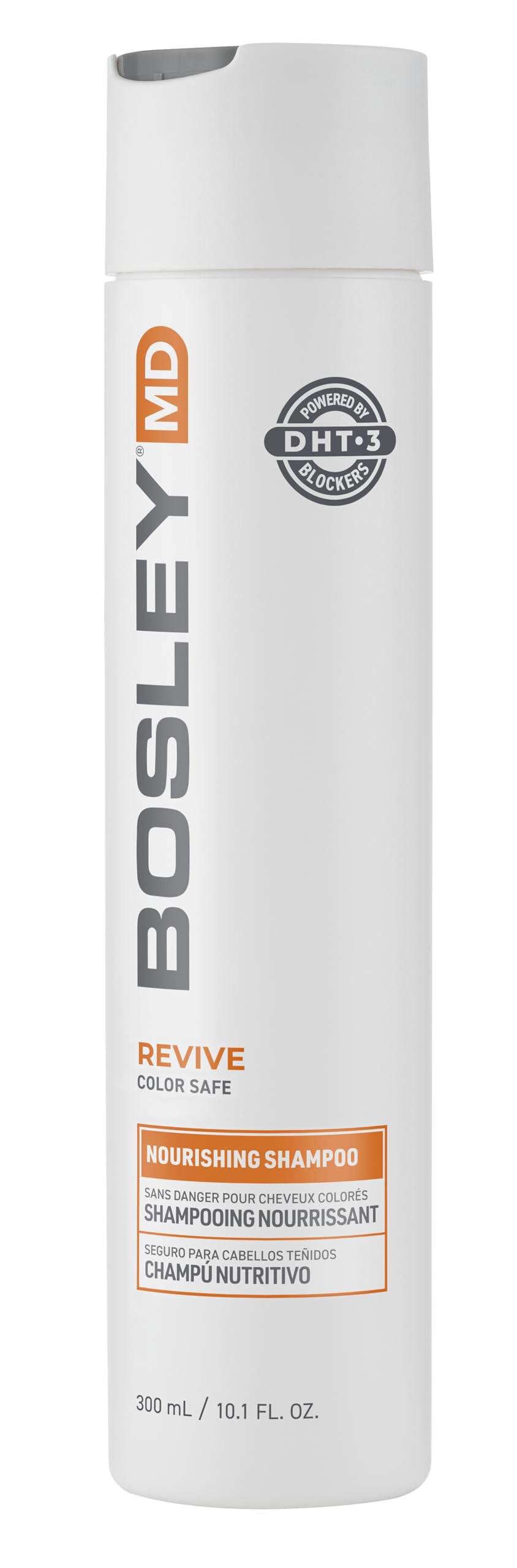 BosleyMD BosRevive front packaging showing bottle and branding benefit protects color