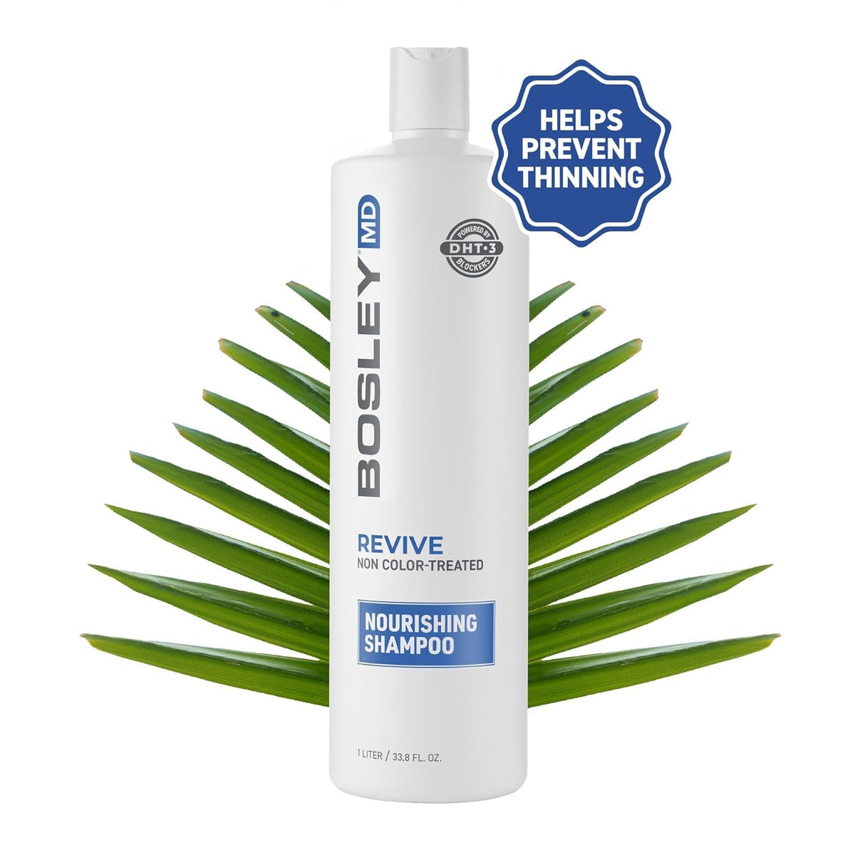 BosleyMD BosRevive being massaged into wet hair to show scalp cleansing benefit