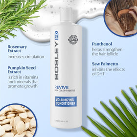 BosleyMD BosRevive in-shower use on wet hair showing detangling benefit