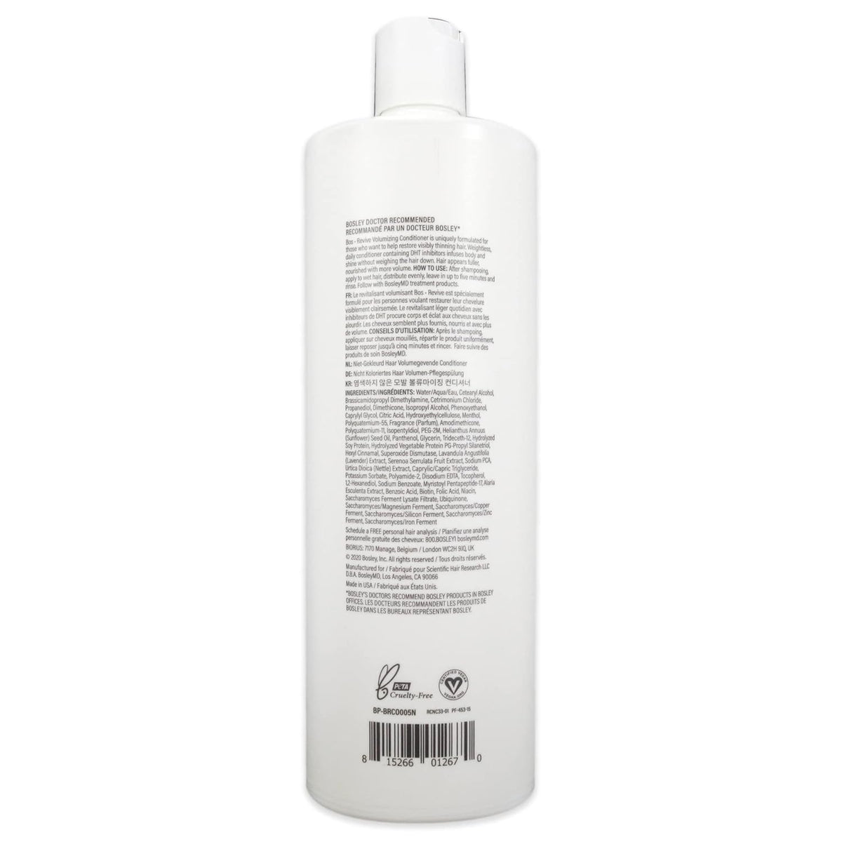 BosleyMD BosRevive creamy texture close-up showing lightweight conditioning benefit